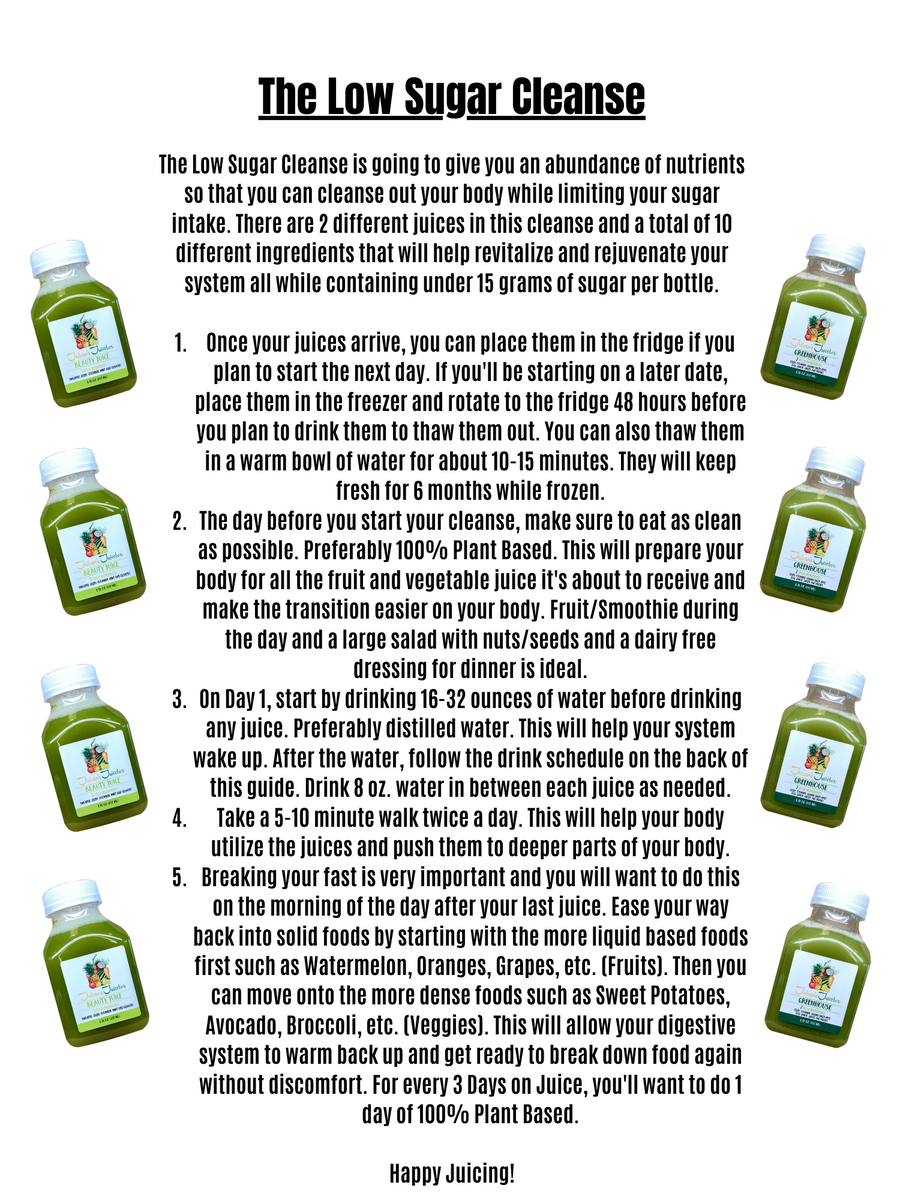 Low Sugar Cleanse (Diabetic Friendly) Julian's Juicebox LLC